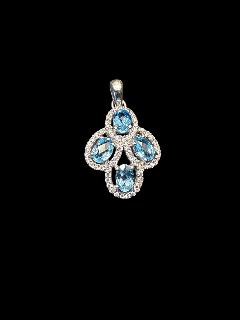 Blue Topaz Serenity Necklace - Talisman of Emotional Healing & Peace