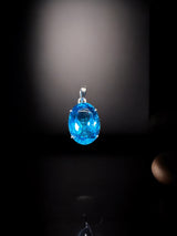 Blue Topaz Serenity Necklace - Talisman of Emotional Healing & Peace