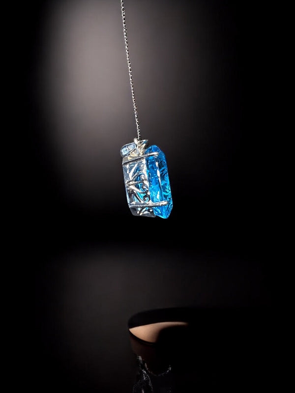 Blue Topaz Serenity Necklace - Talisman of Emotional Healing & Peace