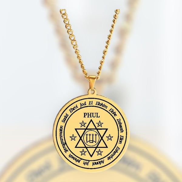 Moon Angel of Intuition, Charm & Mystic Power - Phul Evocation Pendant