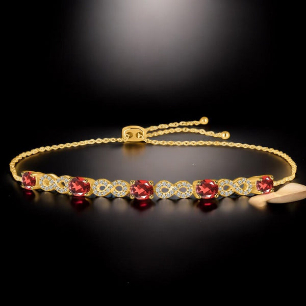 Magnetiq Lust Combo Garnet & Topaz Bracelet