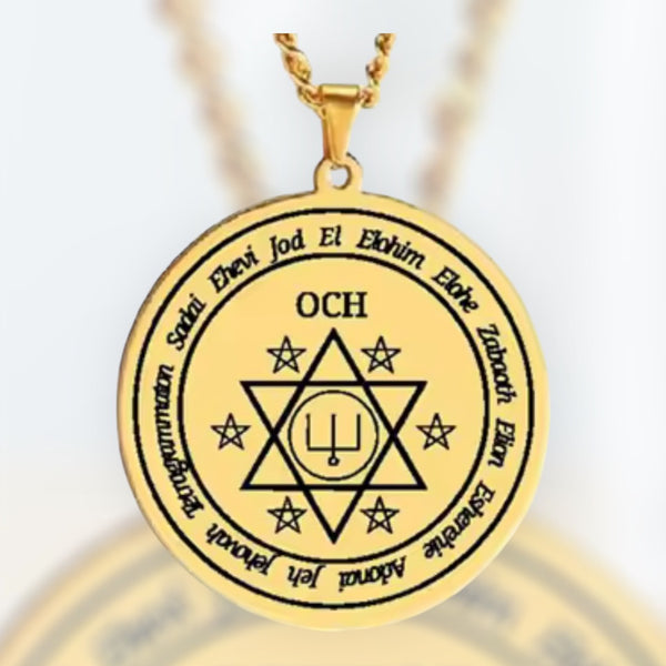 Sun Angel of Fame, Wealth & Creative Brilliance - Och Evocation Pendant