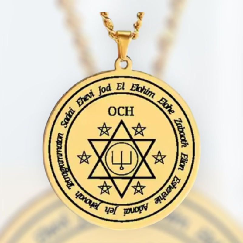 Sun Angel of Fame, Wealth & Creative Brilliance - Och Evocation Pendant