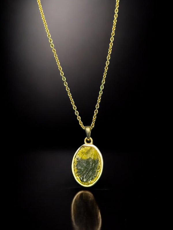 Metamorphosis Pendant - Moldavite Transformation