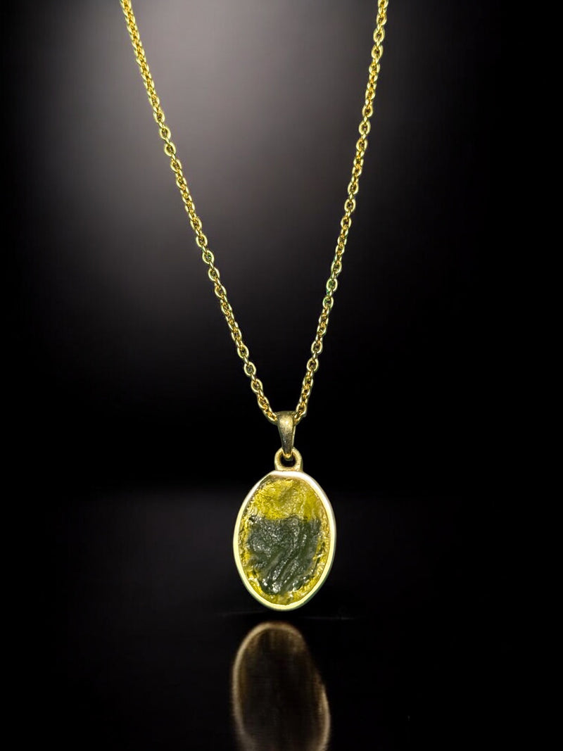 Metamorphosis Pendant - Moldavite Transformation