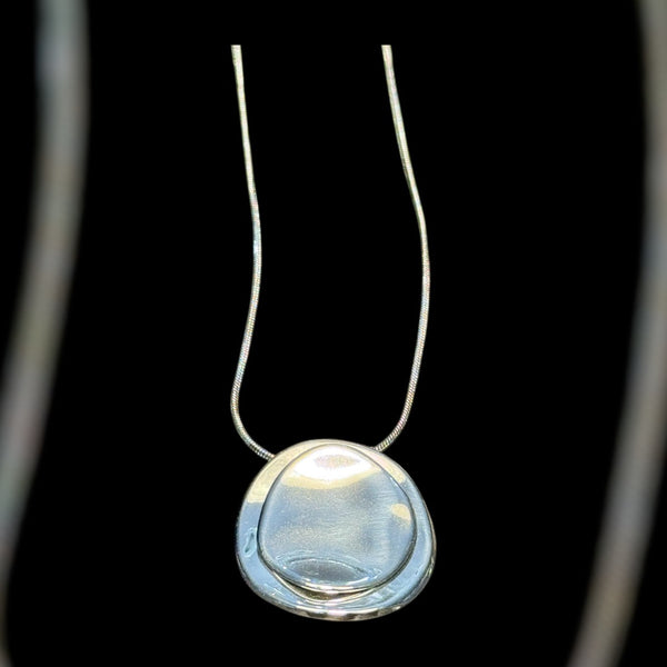 Psychic Defense — The Lunar Shield Pendant Stainless Steel | 4th Pentacle of the Moon