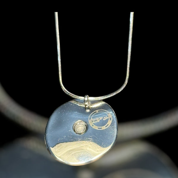 Psychic Defense — The Lunar Shield Pendant Stainless Steel | 4th Pentacle of the Moon