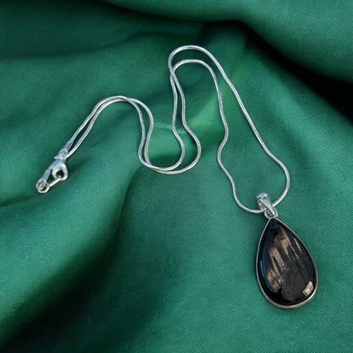 Guardian Pendant - Sterling Silver Hypersthene Protection Talisman | Spiritual Consulting